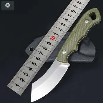 Стальной охотничий тактический нож Trskt 14C28N, кухонные ножи для кемпинга, инструмент для выживания на открытом воздухе с ножнами Kydex, прямая поставка