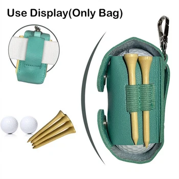 Сумка для гольфа из искусственной кожи, поясная сумка для гольфа, сумка для хранения на открытом воздухе, сумка для аксессуаров для гольфа, портативная сумка для упражнений