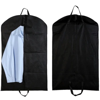 сумка для костюма из 2 предметов, переносная сумка для магазина одежды, застежка-молния, Универсальный Многоразовый домашний пылезащитный чехол с ручкой, дышащий