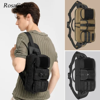 Сумка для планшетного ПК, мужская поясная перевязь, уличная тактическая карманная спортивная нагрудная сумка, мужская водонепроницаемая сумка на поясном ремне, набедренная сумка через плечо