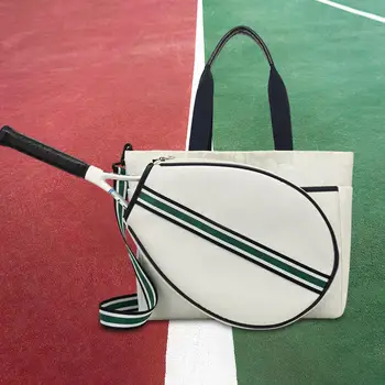 Теннисная сумка Съемный чехол для ракетки Съемный регулируемый ремень Спортивная сумка Большой емкости Портативная спортивная сумка для фитнеса тенниса
