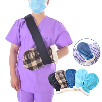 Теплый чехол для рук для пациентов с переломами, защитный чехол для переломов, утолщающие перчатки для ухода за пожилыми людьми, защищающие от холода кровать медсестры