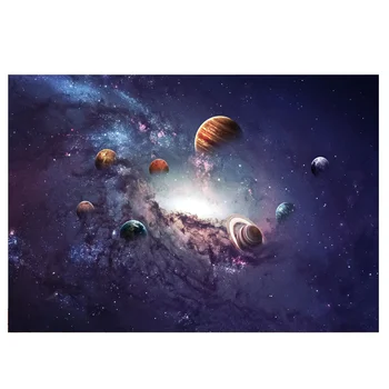 ткань для фотосъемки в звездную ночь с космической планетой 210 см x 150 см, декор для вечеринки по случаю дня рождения, Детский фотопортрет, B