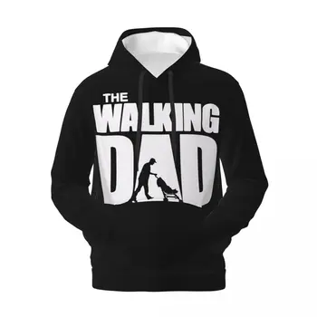 Толстовки Walkihg Dad Essentials с зимним художественным принтом, уличные модные толстовки с капюшоном, современный мужской пуловер оверсайз с капюшоном.
