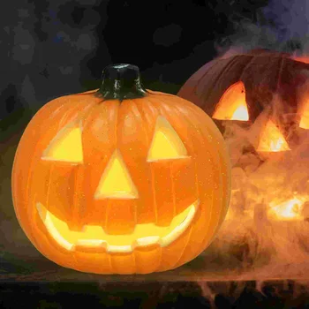 Тыквы с фонариком Jack O 8 дюймов, тыква на Хэллоуин, уличные украшения из тыквы с подсветкой в помещении, украшение для вечеринки