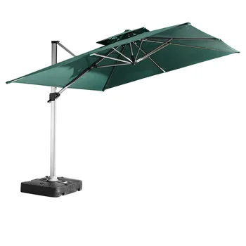 Уличный пляжный зонтик 2,5 *2,5 м / 3 *3 м высокого класса с базовым зонтиком для кафе на открытом воздухе