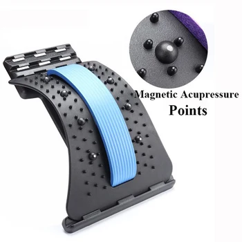 Универсальная многоуровневая подставка для поясничной поддержки позвоночника Konkinging с магнитными точечными массажерами для спины, эффективная для реабилитации спины.