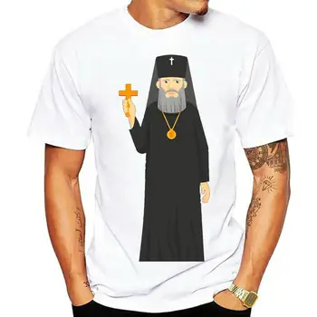 Футболка православного священника Нового стиля для мужчин, Натуральные Женские футболки, Забавная уличная одежда