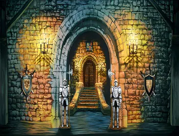 Хэллоуин Средневековый Европейский замок, межкомнатные дверные фоны, высококачественная компьютерная печать, живописные фоны для фотостудии