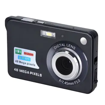 Цифровая камера Видеокамера с HD-дисплеем, видеокамера с защитой от встряхивания, 2,7-дюймовая мини-камера
