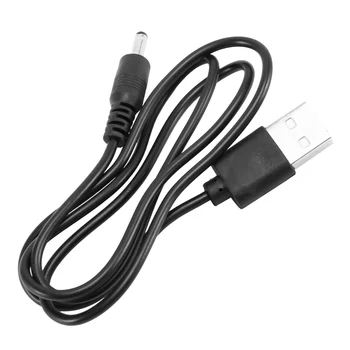 Черный USB-кабель 3,5 мм x 1,3 мм, шнур зарядного устройства, источник питания