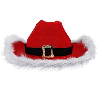 Шляпы для рождественской вечеринки Ковбойская шляпа для женщин Западная шляпа Ковбойская шляпа с перьями Ковбойский костюм Наряжаться