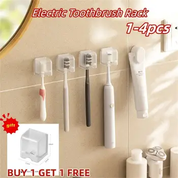 Электрическая подставка для зубных щеток, Компактный органайзер для зубной щетки в ванной, Настенный держатель для зубных щеток С пылезащитной крышкой