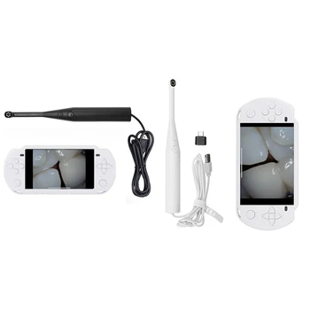 Эндоскоп с 8 регулируемыми светодиодными лампами Инспекционная камера HD Видео с экраном 4,3 дюйма Инспекционный эндоскоп для домашних животных